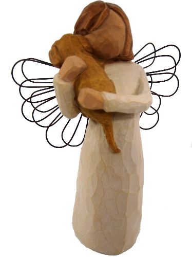 willowtree angel with dog