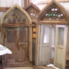 3 LARGE Gothic Stained Glass Church Windows