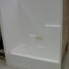 White Bath Tub w/ Tile Wall Enclosure- REDUCED!!