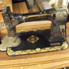 Antique White Treadle Sewing Machine