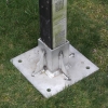 Aluminum pole supports