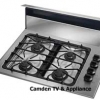 Island 4 burner cooktop with downdraft (gas)