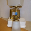 Pair of Heavy Bronze Wall Sconces